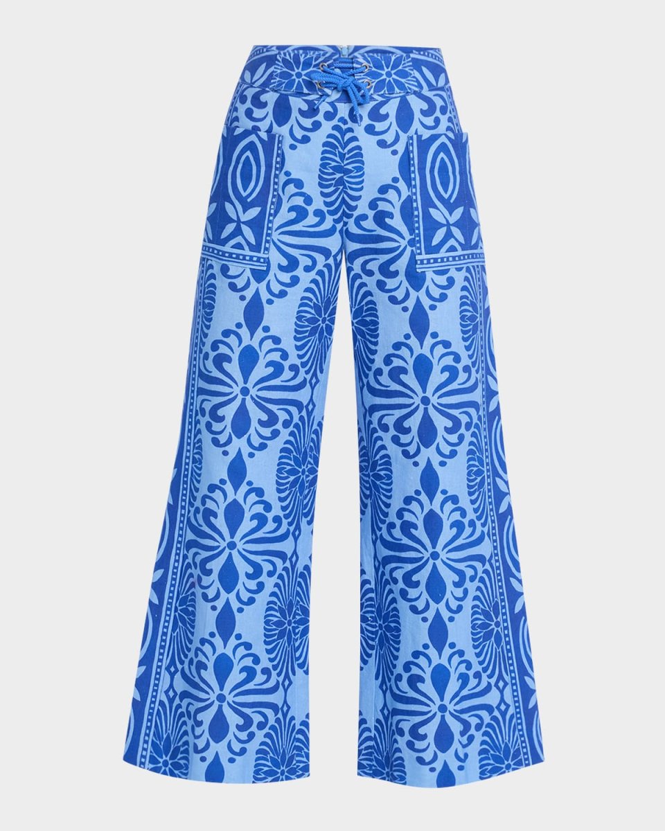 Cropped Patch Pocket Surf Pants